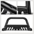 3 Inch Black Carbon Steel Bull Bar Front Bumper Push Grille Guard for Chevy Colorado GMC Canyon 15-22