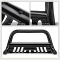 3 Inch Black Carbon Steel Bull Bar Front Bumper Push Grille Guard for Chevy Silverado 1500 2019-2024