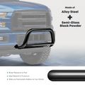 3 Inch Black Carbon Steel Bull Bar Front Bumper Push Grille Guard for Chevy Suburban Tahoe 2021-2024