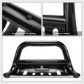 3.5 Inch Black Carbon Steel Bull Bar Front Bumper Grille Guard with Formed Skid Plate for Jeep Wrangler JL