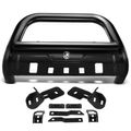 3.5 Inch Black Carbon Steel Oval Bull Bar Front Bumper Grille Guard for Jeep Wrangler 10-17 Wrangler JK