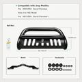 3 Inch Black Carbon Steel Bull Bar Front Bumper Grille Guard with Skid Plate for Jeep Grand Cherokee L