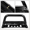 3.5 Inch Black Carbon Steel Bull Bar Front Bumper Grille Guard with Skid Plate for Toyota Tacoma 2005-2015