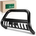 3 Inch Black Carbon Steel Bull Bar Front Bumper Grille Guard with Skid Plate for Toyota Highlander 14-16