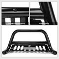 2.5 Inch Black Carbon Steel Bull Bar Front Bumper Grille Guard with Skid Plate for Toyota 4Runner 03-09