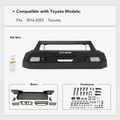 Black CS-1 HD Carbon Steel Winch Front Bumper Grille Guard with Bracket for Toyota Tacoma 2016-2024