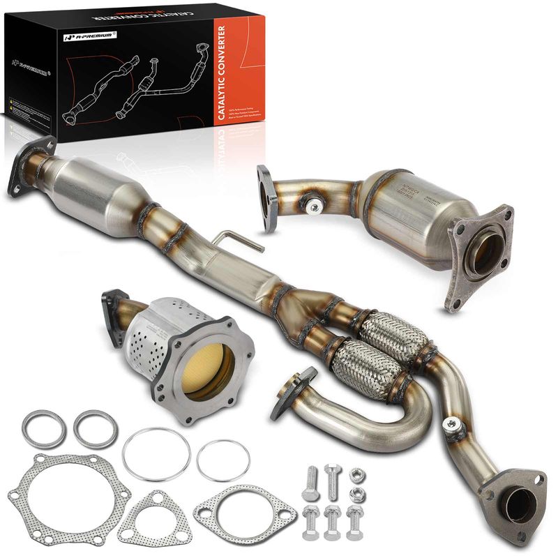 A-Premium 3-PC Catalytic Converter, Front & Rear, Fit Federal Emissions - APCCT260