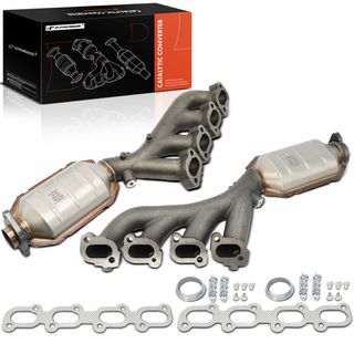 2 Pcs Left & Right Catalytic Converter for Cadillac SRX 04-09 STS 05-10 4.6L