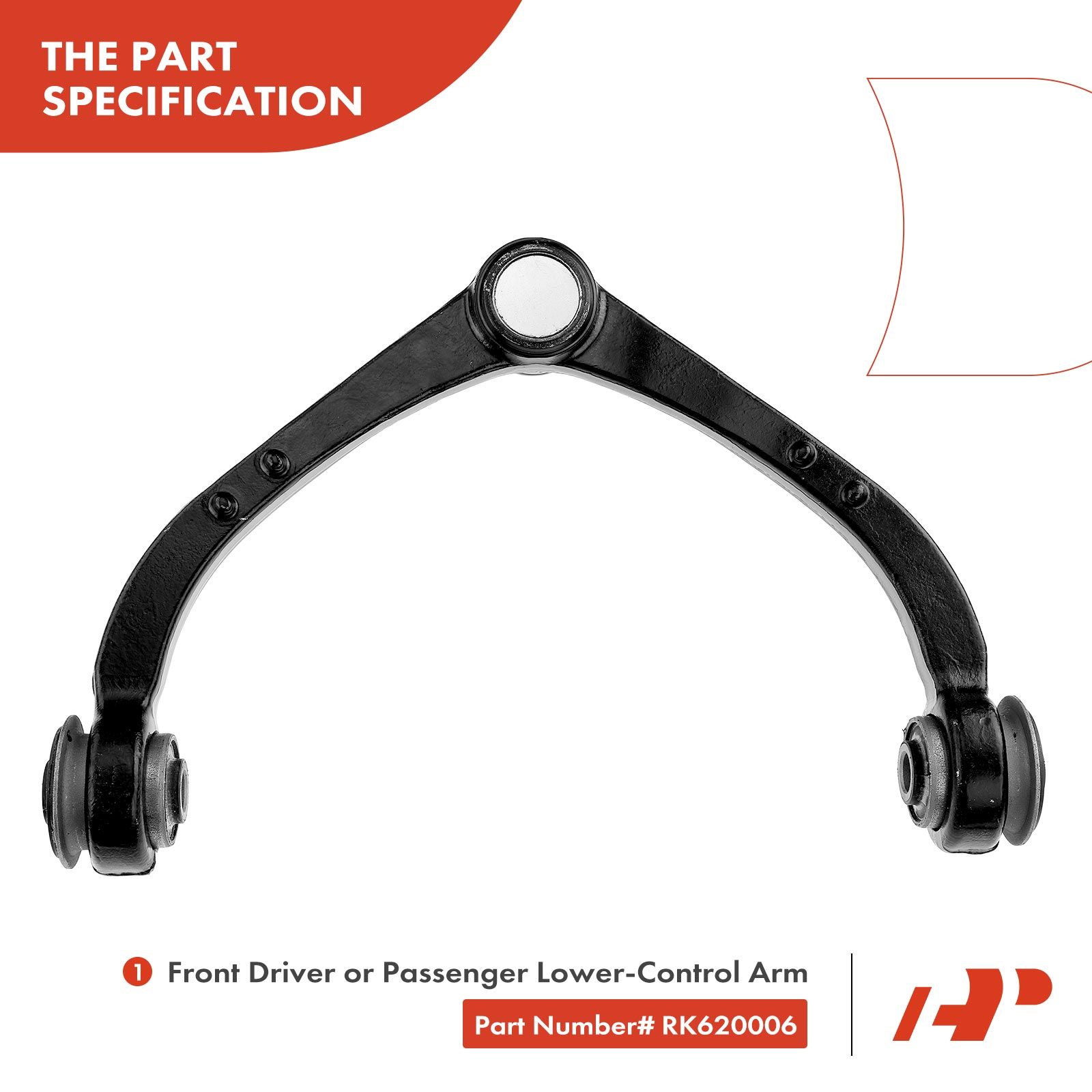 A-Premium.com | Front Driver or Passenger Upper Control Arm with