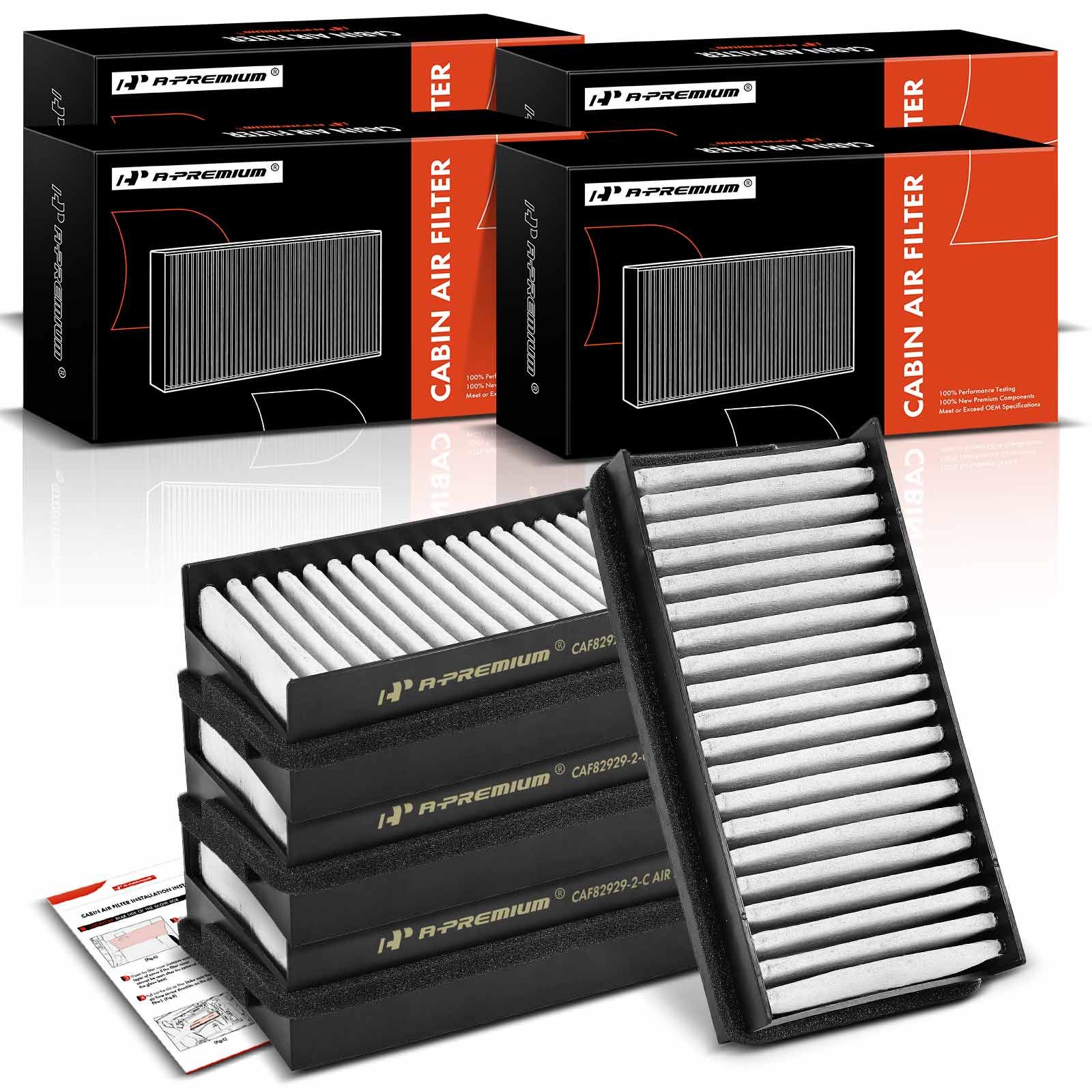 4 Pcs Activated Carbon Cabin Air Filter for 1999 Oldsmobile Silhouette