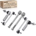 6 Pcs Stabilizer Bar Link & Tie Rod End for 2016 Tesla S