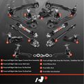13 Pcs Front Control Arm with Ball Joint & Tie Rod End for Chevy Silverado 1500 GMC