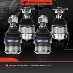 4 Pcs Front Lower & Upper Suspension Ball Joints for Dodge Ram 2500 3500 2000-2002
