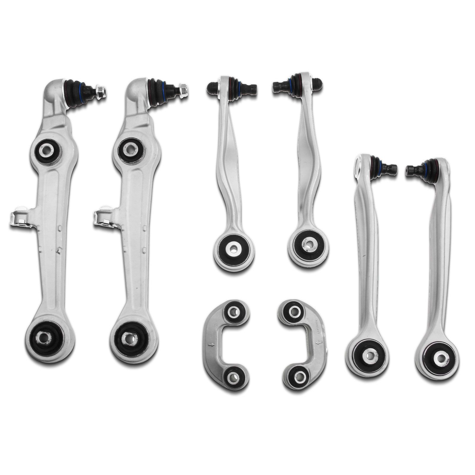 8 Pcs Front Control Arm with Ball Joint Sway Bar Link