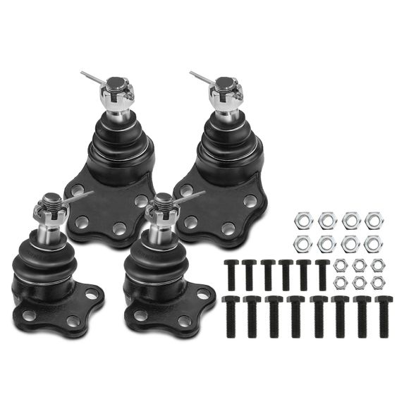 4 Pcs Front Lower & Upper Ball Joint for Dodge Dakota 1997-1999 Durango 1999 RWD