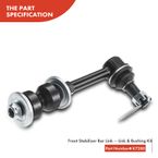 4 Pcs Front Stabilizer Bar Link Tie Rod End for Dodge Ram 1500/2500/3500 1998-1999
