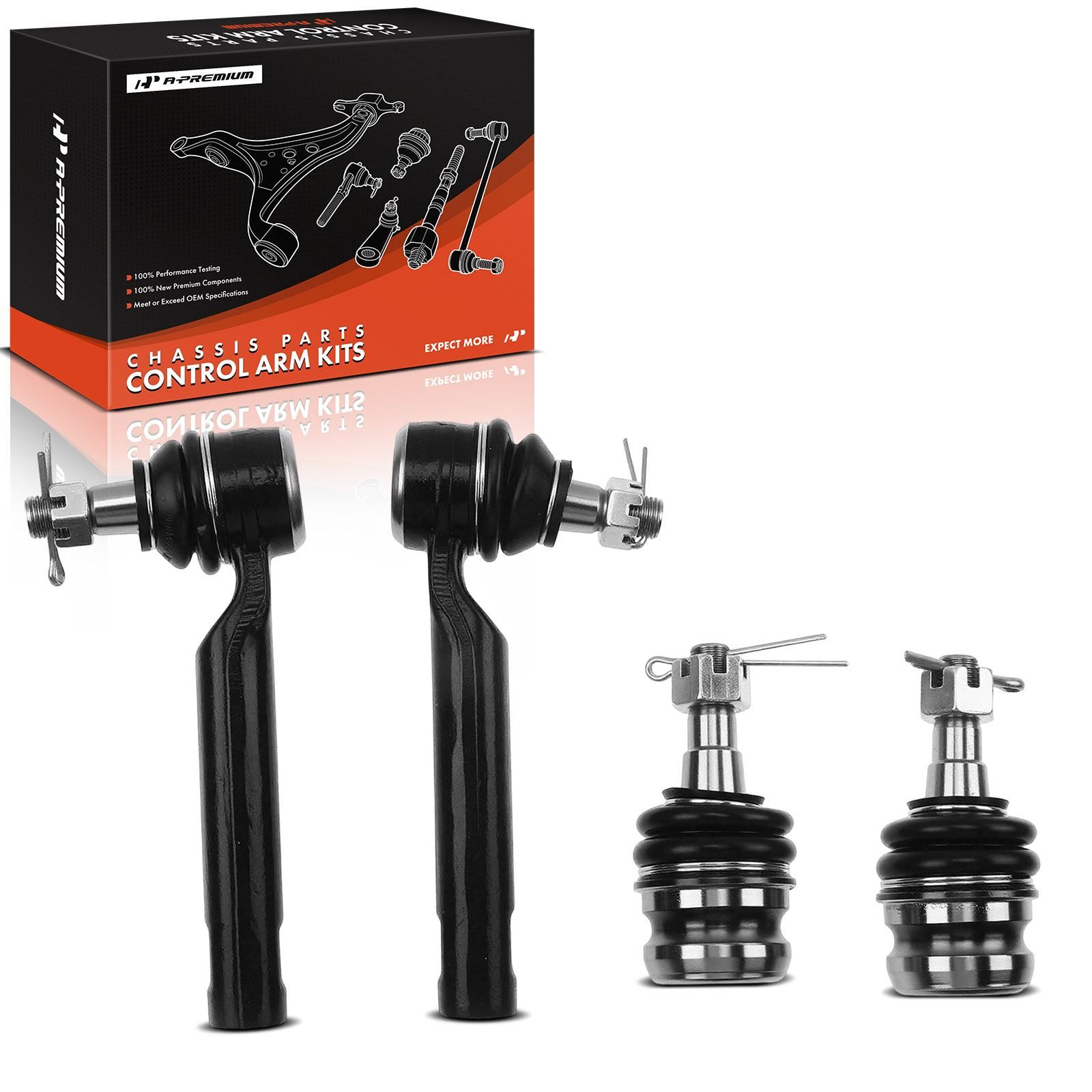 12pc Steering & Suspension Kit – Inner Outer Tie Rods, Ball Joints For Nissan Xterra & Frontier 2000-2004 – TOM AUTO PARTS