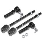 4 Pcs Front Inner & Outer Tie Rod End for Chrysler Dodge 600 Hyundai Mitsubishi