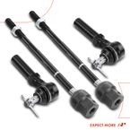 4 Pcs Front Inner & Outer Tie Rod End for Chrysler Dodge 600 Hyundai Mitsubishi