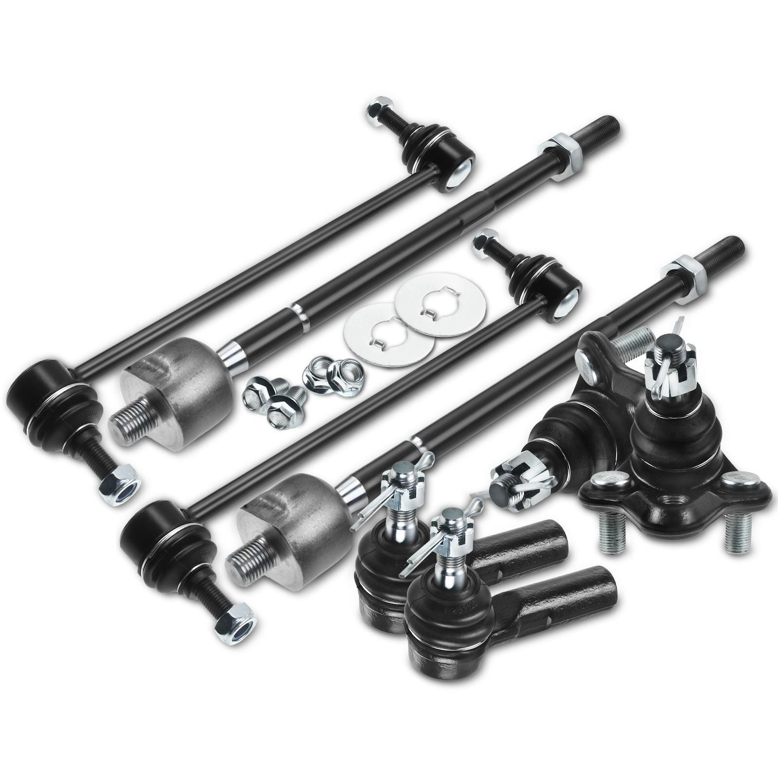 Topcn 10-Piece Front End Suspension Kit For 1997-2003 Ford F-150 RWD – Control Arms, Tie Rod Ends, Ball Joints, Sway Bar Links