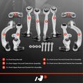 10 Pcs Front Control Arm with Ball Joint Stabilizer Bar Link for Audi A4 A6 Quattro