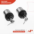 4 Pcs Front Lower & Upper Ball Joint Kit for Dodge Dakota 1987-1996 2.2L 2.5L 4WD