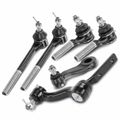 6 Pcs Tie Rod End & Idler Arm & Pitman Arm for 2003 GMC Jimmy