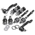 8 Pcs Front Sway Bar Link with Ball Joint Tie Rod End for Acura Integra Honda Civic