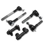 6 Pcs Inner & Outer Steering Tie Rod Ends for Dodge Ram 1500 2000-2001 2500 3500
