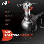 6 Pcs Inner & Outer Steering Tie Rod Ends for Dodge Ram 1500 2000-2001 2500 3500