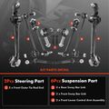 8 Pcs Control Arm & Ball Joint Assembly & Sway Bar Link for 1997 Chrysler LHS