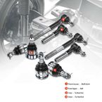 8 Pcs Front Steering Tie Rod End Ball Joint for Dodge Ram 1500 1994 1995 1996 RWD
