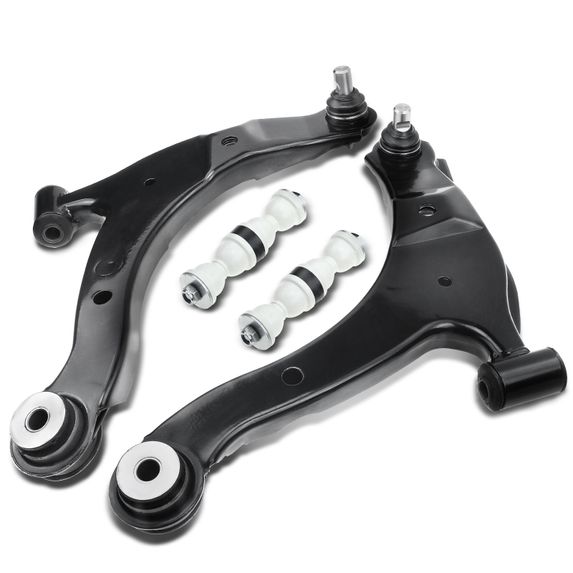 4 Pcs Front Control Arm with Ball Joint Stabilizer Bar Link for Dodge Neon Plymouth