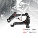 4 Pcs Front Control Arm with Ball Joint Stabilizer Bar Link for Dodge Neon Plymouth