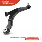 4 Pcs Front Control Arm with Ball Joint Stabilizer Bar Link for Dodge Neon Plymouth