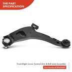 4 Pcs Front Control Arm with Ball Joint Stabilizer Bar Link for Dodge Neon Plymouth