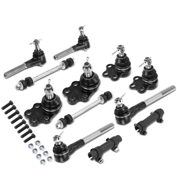 12 Pcs Stabilizer Bar Link & Tie Rod End & Ball Joint for Dodge Ram 1500 2000-2001