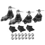 4 Pcs Front Lower & Upper Ball Joint for Dodge Dakota 00-04 Durango 2000-2003 RWD