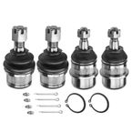 4 Pcs Front Lower & Upper Ball Joint for Dodge Ram 1500 2000-2001 Pickup 4WD