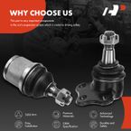 4 Pcs Front Lower & Upper Ball Joint for Dodge Dakota 2000-2004 Durango 2000-2003