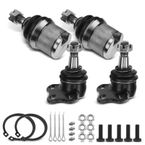 4 Pcs Front Lower & Upper Ball Joint for Dodge Dakota 2000-2004 Durango 2000-2003