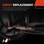 2 Pcs Front Outer Steering Tie Rod End for Dodge Ram 1500 2002-2008 2500 3500 RWD