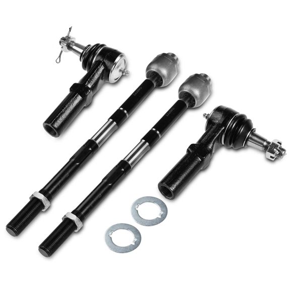 4 Pcs Inner & Outer Tie Rod End for Dodge Ram 1500 2002-2005
