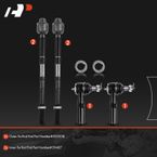 4 Pcs Inner & Outer Tie Rod End for Dodge Ram 1500 2002-2005