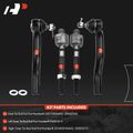 4 Pcs Inner & Outer Tie Rod Ends with Ball joints for Honda Civic 2006-2011 L4 1.8L