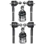 6 Pcs Front Upper Ball Joint Inner & Outer Tie Rod Ends for Dodge Ram 1500 Van B100