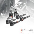 6 Pcs Front Upper Ball Joint Inner & Outer Tie Rod Ends for Dodge Ram 1500 Van B100