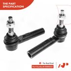 6 Pcs Inner & Outer Tie Rod End with Ball Joint for Dodge Durango Chrysler Aspen