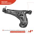 8 Pcs Control Arm & Ball Joint & Tie Rod End for 2004-2011 Chevrolet Aveo