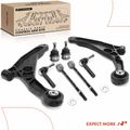 8 Pcs Control Arm & Tie Rod End for 2008 Chrysler Sebring